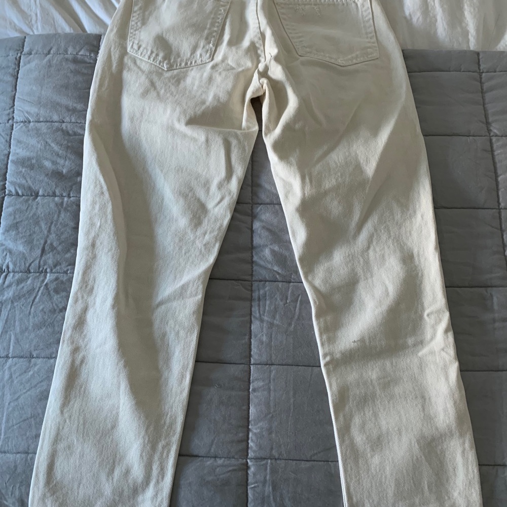 Reformation White High Waisted Jeans